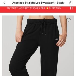 Alo accolade straight leg sweatpants